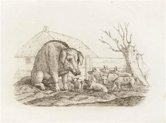 Illustration pour "Cinquante fables pour enfants" de Hey