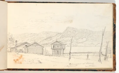 Paysage avec fermes