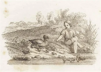Illustration pour "Cinquante Fables pour Enfants" de Hey