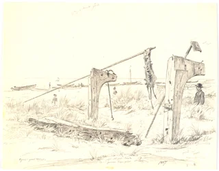 Partie de plage avec place pour bateaux, Skagen