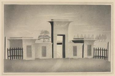 La porte du Mont Auburn, près de Boston