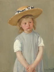 Enfant avec un chapeau de paille, vers 1886