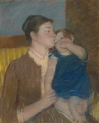 Le baiser de bonne nuit de la mère