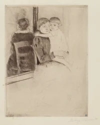 Le miroir, vers 1891