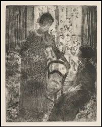 La visite, vers 1881