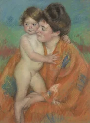 Femme avec bébé, c.1902