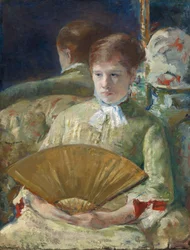 Femme avec un éventail, vers 1878-1879