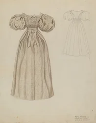 Robe de mariée, vers 1937