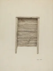 Planche à laver, vers 1940