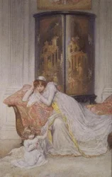 Mère et enfant, vers 1890