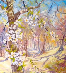grandes fleurs au printemps
