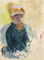 Autoportrait, vers 1880 (gouache et aquarelle)