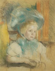 Simone avec un Chapeau à Plumes