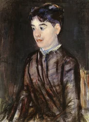 Jeune femme en noir