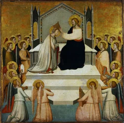 Le Couronnement de la Vierge, ?-1348, 1335-1340, 51,2 x 51,7, Musée des Beaux-Arts, Budapest