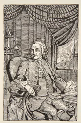 Franklin, copie par Boris Mestchersky (d.1957) illustration de 