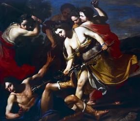 Orphée battu par les Bacchantes