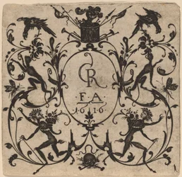Ornement avec grotesque