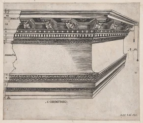 Speculum Romanae Magnificentiae: Entablement corinthien