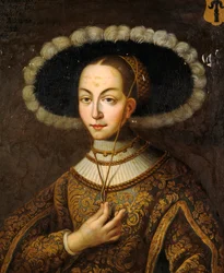 Portrait de Margareta Eriksdotter Vasa 1497-1536, sœur du roi Gustave Ier de Suède