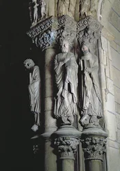 Détail du Portique de la Gloire représentant Saint André
