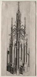 Conception pour une fontaine gothique, vers 1470