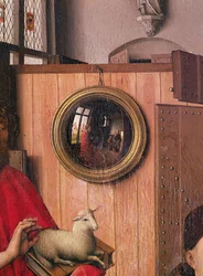 Saint Jean-Baptiste et le Donateur, Heinrich Von Werl, du Retable de Werl (détail)