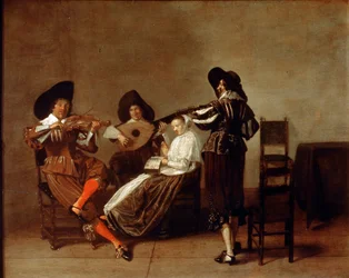 Soirée musicale, début du 17ème siècle
