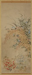 Fleurs et herbes, période Edo, 1600-1630