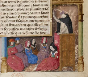 Jacques de Voragine prêchant, détail d