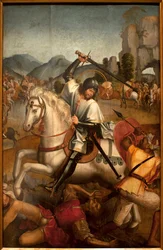 Saint Jacques combat les Maures - Peinture attribuée au maître de Lourinhã, vers 1520 - Musée national d