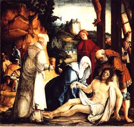 French : Les Lamentations et la mise au tombeau du Christ Les Lamentations et la mise au tombeau du Christ