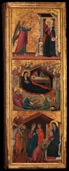 Saints et scènes de la vie de la Vierge, vers 1320