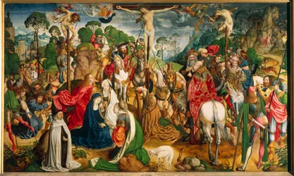 Retable montrant la Passion du Christ