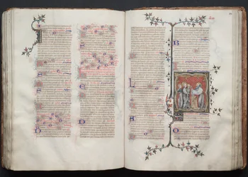 Le Missel de Gotha : Fol. 107v, Texte, c. 1375