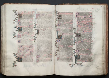 Le Missel de Gotha: Fol. 115v, Texte, vers 1375