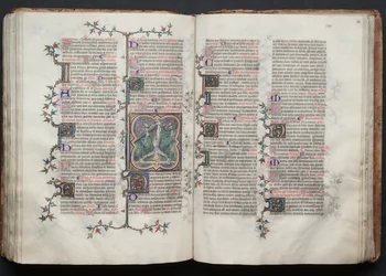 Le Missel de Gotha : Fol. 118r, texte, vers 1375