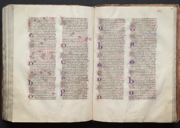 Le Missel de Gotha: Fol. 137v, Texte, vers 1375