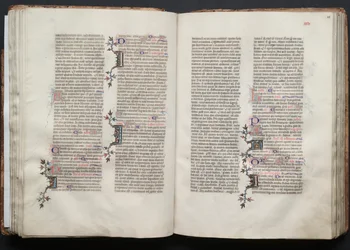 Le Missel de Gotha : Fol. 45v, Texte, c. 1375