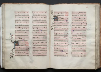 Le Missel de Gotha : Fol. 58v, Texte, vers 1375