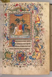 Heures de Charles le Noble, roi de Navarre (1361-1425) : fol.1r, St. Jean l