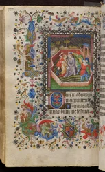 Heures de Charles le Noble, roi de Navarre (1361-1425) : fol. 161v, Moquerie du Christ