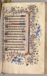 Heures de Charles le Noble, roi de Navarre (1361-1425) : fol. 222r, Texte