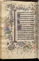 Heures de Charles le Noble, roi de Navarre (1361-1425) : fol. 42v, Texte