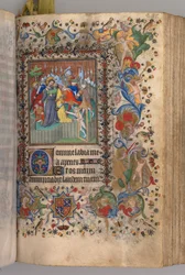 Heures de Charles le Noble, roi de Navarre 1361-1425 : fol. 144r, Trahison du Christ, vers 1405