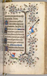Heures de Charles le Noble, roi de Navarre 1361-1425: fol. 200r, Texte, vers 1405