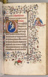 Heures de Charles le Noble, roi de Navarre 1361-1425: fol. 261r, Vierge et Enfant, vers 1405