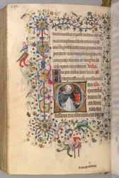 Heures de Charles le Noble, roi de Navarre 1361-1425, fol. 290v, Saint Dominique, vers 1405