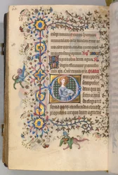 Heures de Charles le Noble, roi de Navarre 1361-1425, fol. 299v, Sainte Agnès, vers 1405