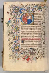 Heures de Charles le Noble, Roi de Navarre 1361-1425, fol. 300v, Sainte Agathe, c. 1405